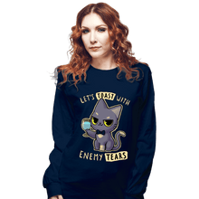 Load image into Gallery viewer, Daily_Deal_Shirts Long Sleeve Shirts, Unisex / Small / Navy Enemy Tears