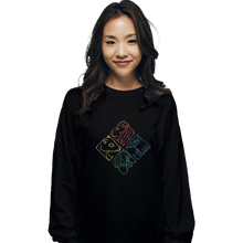 Load image into Gallery viewer, Shirts Long Sleeve Shirts, Unisex / Small / Black Geometric Hogwarts