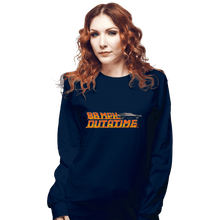 Load image into Gallery viewer, Daily_Deal_Shirts Long Sleeve Shirts, Unisex / Small / Navy Vintage Outatime