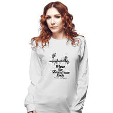 Load image into Gallery viewer, Shirts Long Sleeve Shirts, Unisex / Small / White Where The Zoom Frame Ends