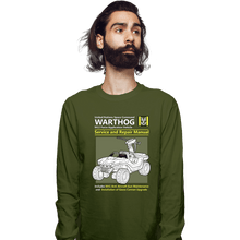 Load image into Gallery viewer, Daily_Deal_Shirts Long Sleeve Shirts, Unisex / Small / Military Green Warthog Manual