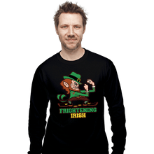 Load image into Gallery viewer, Daily_Deal_Shirts Long Sleeve Shirts, Unisex / Small / Black Frightening Irish
