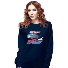 Load image into Gallery viewer, Shirts Long Sleeve Shirts, Unisex / Small / Navy Supersonic