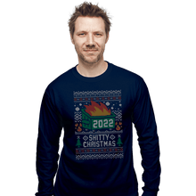 Load image into Gallery viewer, Secret_Shirts Long Sleeve Shirts, Unisex / Small / Navy Ugly Shitty Christmas Sweater