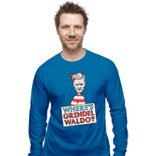 Load image into Gallery viewer, Secret_Shirts Long Sleeve Shirts, Unisex / Small / Sapphire Wheres Grindelwaldo