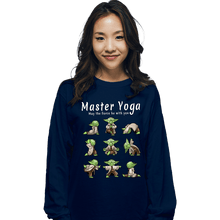 Load image into Gallery viewer, Secret_Shirts Long Sleeve Shirts, Unisex / Small / Navy Master Yoga!