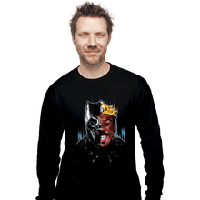 Load image into Gallery viewer, Shirts Long Sleeve Shirts, Unisex / Small / Black Black Panther Of Zamunda