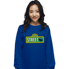 Load image into Gallery viewer, Secret_Shirts Long Sleeve Shirts, Unisex / Small / Royal Blue 420 Street