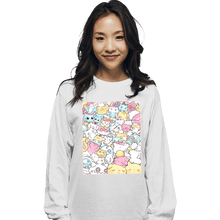 Load image into Gallery viewer, Daily_Deal_Shirts Long Sleeve Shirts, Unisex / Small / White Pastel Cats