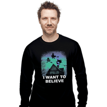 Load image into Gallery viewer, Shirts Long Sleeve Shirts, Unisex / Small / Black Believe In Magic