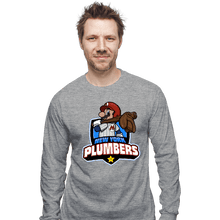 Load image into Gallery viewer, Daily_Deal_Shirts Long Sleeve Shirts, Unisex / Small / Sports Grey Go Plumbers