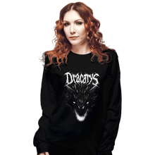 Load image into Gallery viewer, Secret_Shirts Long Sleeve Shirts, Unisex / Small / Black Dracarys Metal T-Shirt