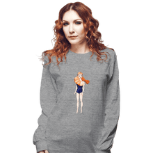Load image into Gallery viewer, Shirts Long Sleeve Shirts, Unisex / Small / Sports Grey Shrimp On The Barbie