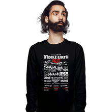 Load image into Gallery viewer, Shirts Long Sleeve Shirts, Unisex / Small / Black Middle Earth Fest