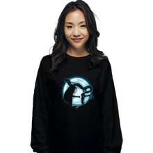 Load image into Gallery viewer, Shirts Long Sleeve Shirts, Unisex / Small / Black Moonlight Spirit