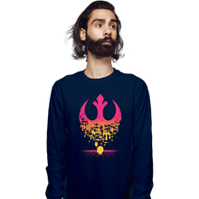 Load image into Gallery viewer, Daily_Deal_Shirts Long Sleeve Shirts, Unisex / Small / Navy Fractured Rebellion 1984