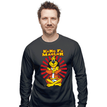 Load image into Gallery viewer, Daily_Deal_Shirts Long Sleeve Shirts, Unisex / Small / Charcoal Kung Fu Master