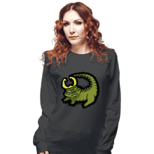 Load image into Gallery viewer, Shirts Long Sleeve Shirts, Unisex / Small / Charcoal The Alligator King