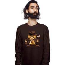 Load image into Gallery viewer, Shirts Long Sleeve Shirts, Unisex / Small / Dark Chocolate Indiana Link