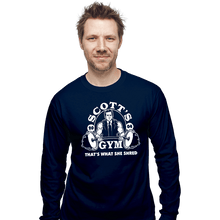 Load image into Gallery viewer, Shirts Long Sleeve Shirts, Unisex / Small / Navy Scott's Gym