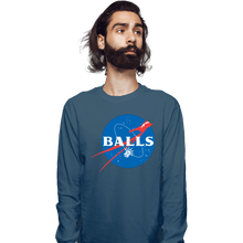 Load image into Gallery viewer, Secret_Shirts Long Sleeve Shirts, Unisex / Small / Indigo Blue Balls