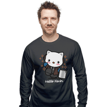 Load image into Gallery viewer, Shirts Long Sleeve Shirts, Unisex / Small / Charcoal Hello Kevin
