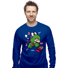 Load image into Gallery viewer, Shirts Long Sleeve Shirts, Unisex / Small / Royal Blue Super Donny Suit