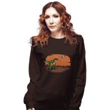 Load image into Gallery viewer, Shirts Long Sleeve Shirts, Unisex / Small / Dark Chocolate Blue Extinction