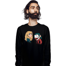 Load image into Gallery viewer, Daily_Deal_Shirts Long Sleeve Shirts, Unisex / Small / Black Mario And Peach