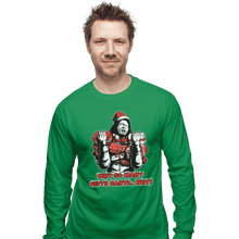 Load image into Gallery viewer, Shirts Long Sleeve Shirts, Unisex / Small / Irish Green Why Santa Why