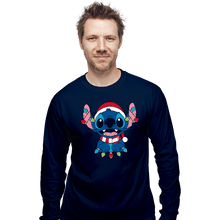 Load image into Gallery viewer, Secret_Shirts Long Sleeve Shirts, Unisex / Small / Navy Ohana Christmas Holiday