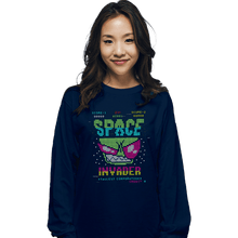 Load image into Gallery viewer, Secret_Shirts Long Sleeve Shirts, Unisex / Small / Navy Space Invader Zim