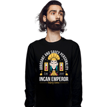 Load image into Gallery viewer, Daily_Deal_Shirts Long Sleeve Shirts, Unisex / Small / Black Incan Emperor
