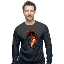 Load image into Gallery viewer, Daily_Deal_Shirts Long Sleeve Shirts, Unisex / Small / Charcoal Power God Of Fire