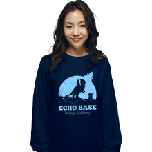 Load image into Gallery viewer, Daily_Deal_Shirts Long Sleeve Shirts, Unisex / Small / Navy Echo Base Riding Academy