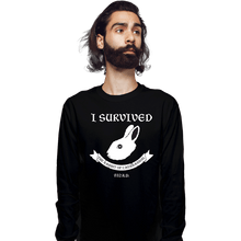 Load image into Gallery viewer, Shirts Long Sleeve Shirts, Unisex / Small / Black Rabbit