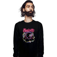 Load image into Gallery viewer, Daily_Deal_Shirts Long Sleeve Shirts, Unisex / Small / Black Neon Kirby