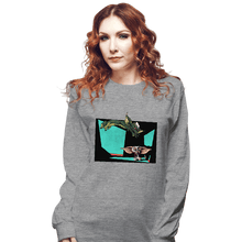 Load image into Gallery viewer, Daily_Deal_Shirts Long Sleeve Shirts, Unisex / Small / Sports Grey Gizmo And Stripe