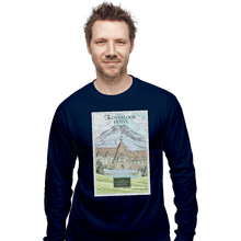 Load image into Gallery viewer, Shirts Long Sleeve Shirts, Unisex / Small / Navy Stay at the Overlook Hotel