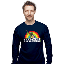 Load image into Gallery viewer, Daily_Deal_Shirts Long Sleeve Shirts, Unisex / Small / Navy Rainbow Connection