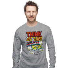 Load image into Gallery viewer, Daily_Deal_Shirts Long Sleeve Shirts, Unisex / Small / Sports Grey Just Cause A Guy Reads Comics