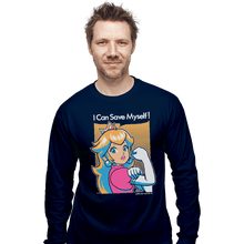 Load image into Gallery viewer, Shirts Long Sleeve Shirts, Unisex / Small / Navy Save Myself