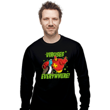 Load image into Gallery viewer, Daily_Deal_Shirts Long Sleeve Shirts, Unisex / Small / Black Viruses Everywhere