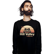 Load image into Gallery viewer, Daily_Deal_Shirts Long Sleeve Shirts, Unisex / Small / Black Visit Hill Valley