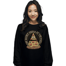 Load image into Gallery viewer, Daily_Deal_Shirts Long Sleeve Shirts, Unisex / Small / Black Secret Order Of The Pizza