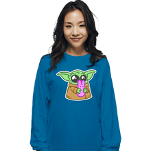 Load image into Gallery viewer, Daily_Deal_Shirts Long Sleeve Shirts, Unisex / Small / Sapphire Peep-Alorian