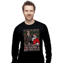 Load image into Gallery viewer, Shirts Long Sleeve Shirts, Unisex / Small / Black Santa's Lap