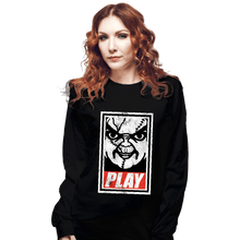 Load image into Gallery viewer, Shirts Long Sleeve Shirts, Unisex / Small / Black Play