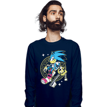 Load image into Gallery viewer, Daily_Deal_Shirts Long Sleeve Shirts, Unisex / Small / Navy Sonic Kingdom Hearts
