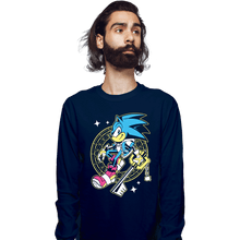 Load image into Gallery viewer, Daily_Deal_Shirts Long Sleeve Shirts, Unisex / Small / Navy Sonic Kingdom Hearts